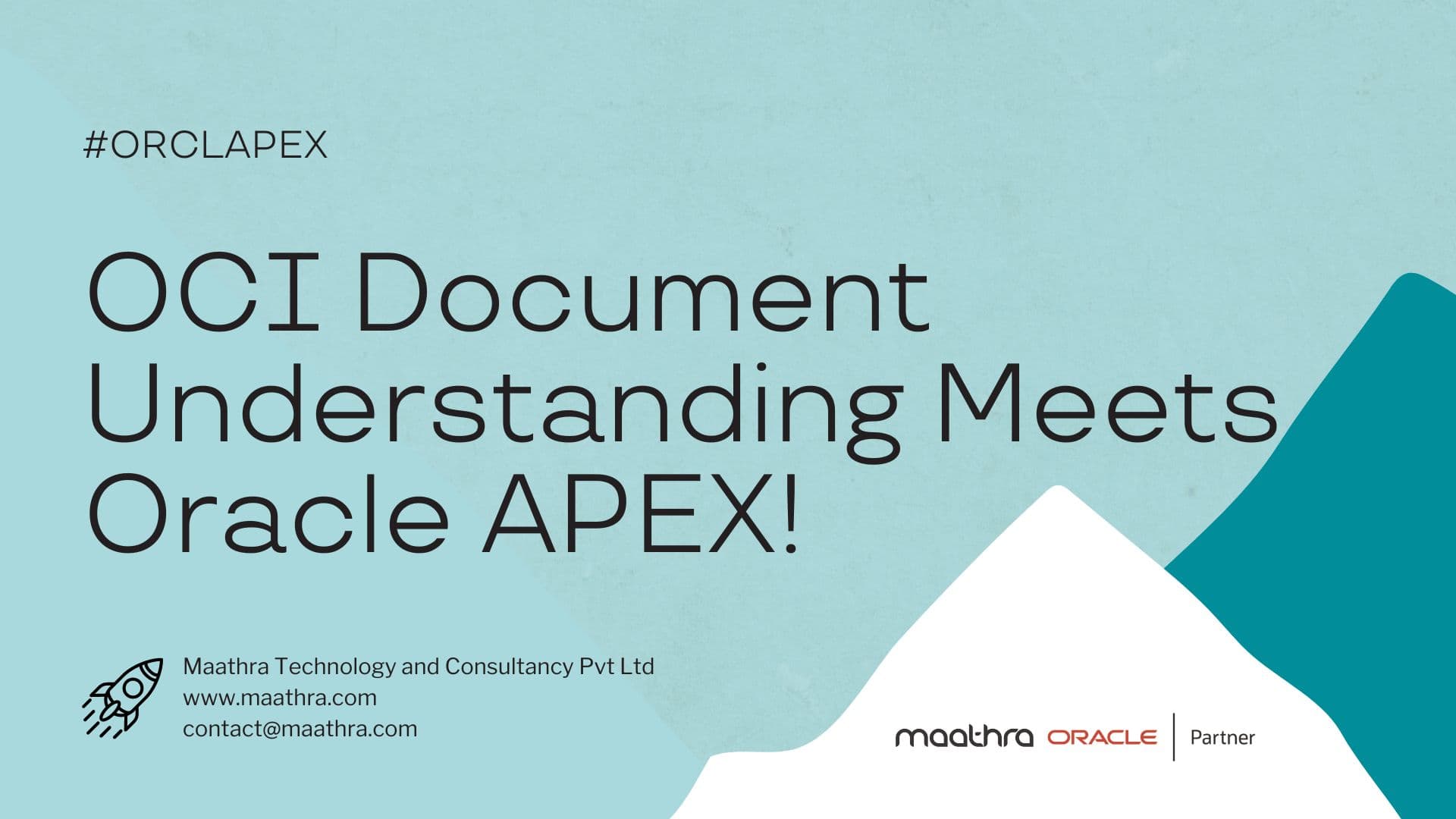 Transforming Document Processing: OCI Document Understanding Meets Oracle APEX!